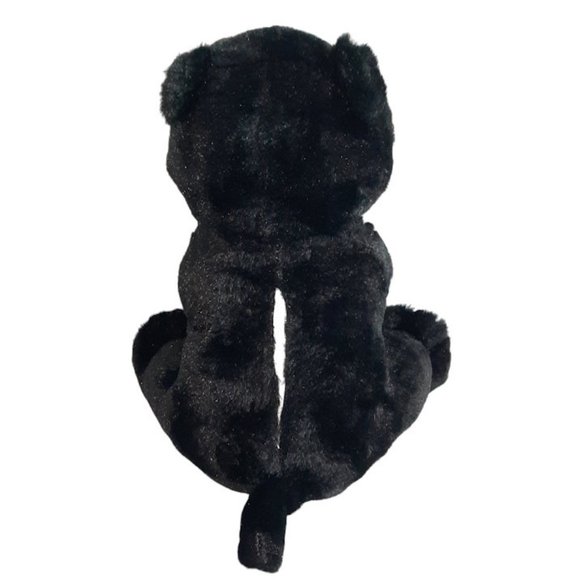 The Bear Factory Onyx The Black Panther Cat Sparkle Eyes Plush Stuffed Toy 12" - Picture 4 of 8